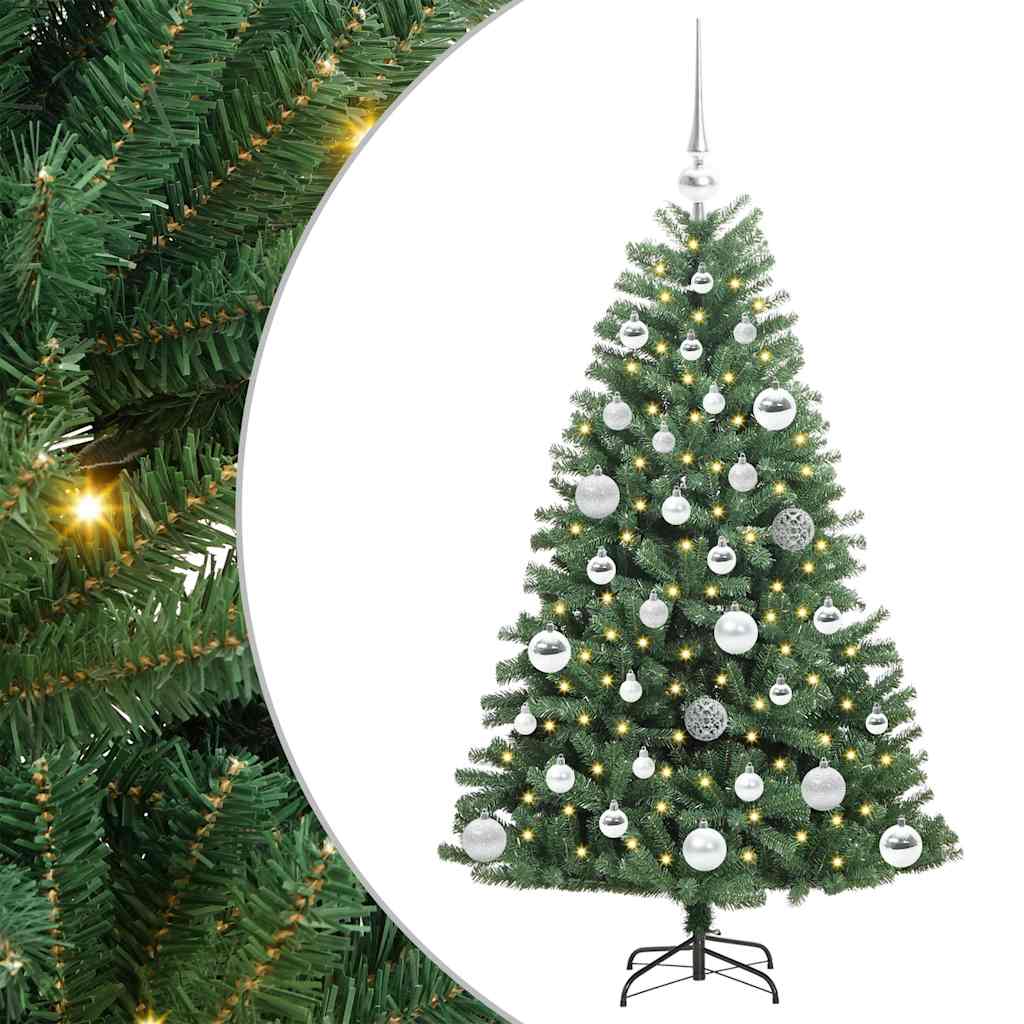 Vidaxx künstlicher klappbarer Weihnachtsbaum grün 120 cm PVC und Metall