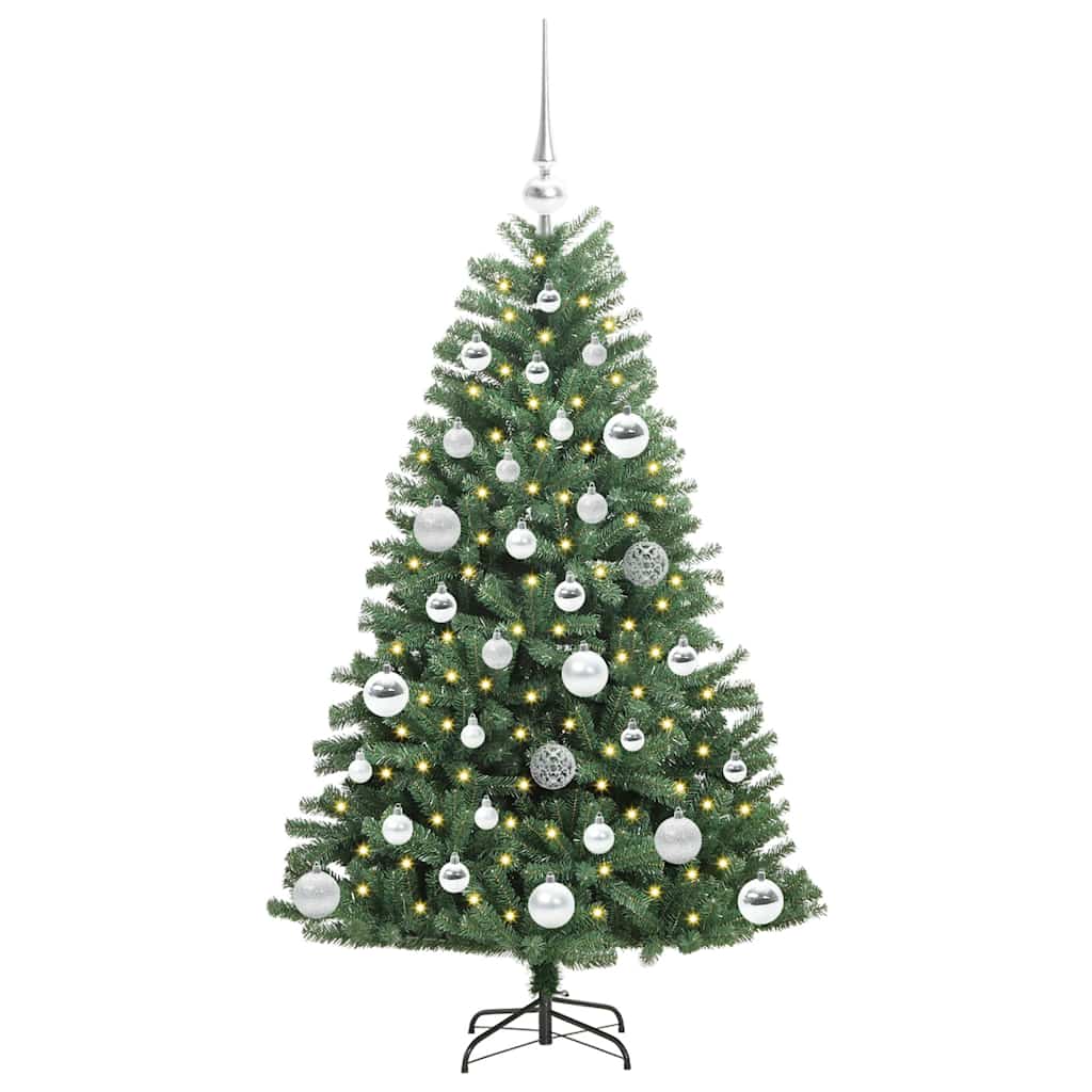 Vidaxx künstlicher klappbarer Weihnachtsbaum grün 120 cm PVC und Metall