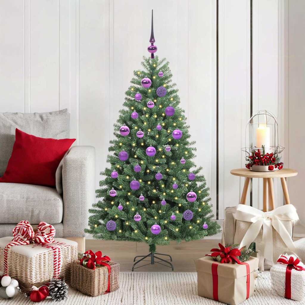 Vidaxx künstlicher klappbarer Weihnachtsbaum grün 120 cm PVC und Metall