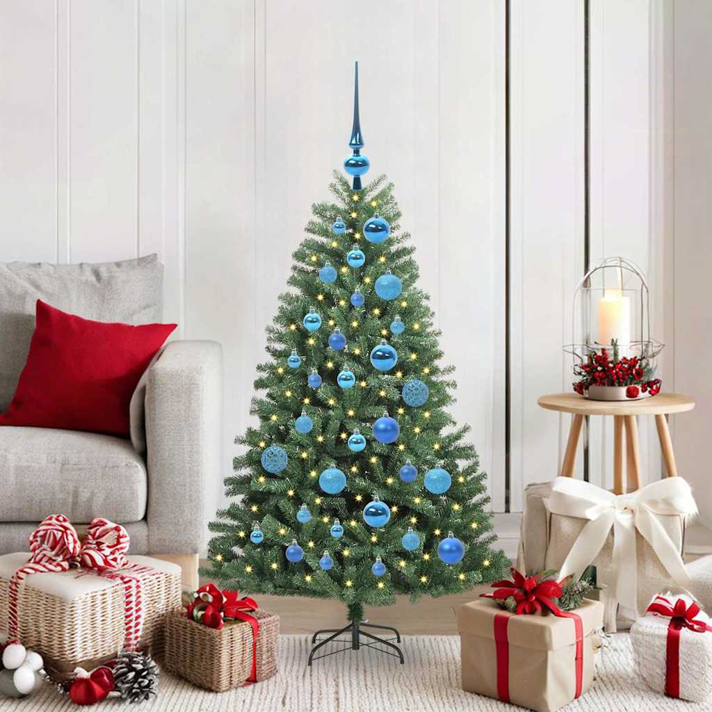 Vidaxx künstlicher klappbarer Weihnachtsbaum grün 120 cm PVC und Metall
