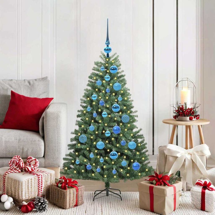 Vidaxx künstlicher klappbarer Weihnachtsbaum grün 120 cm PVC und Metall