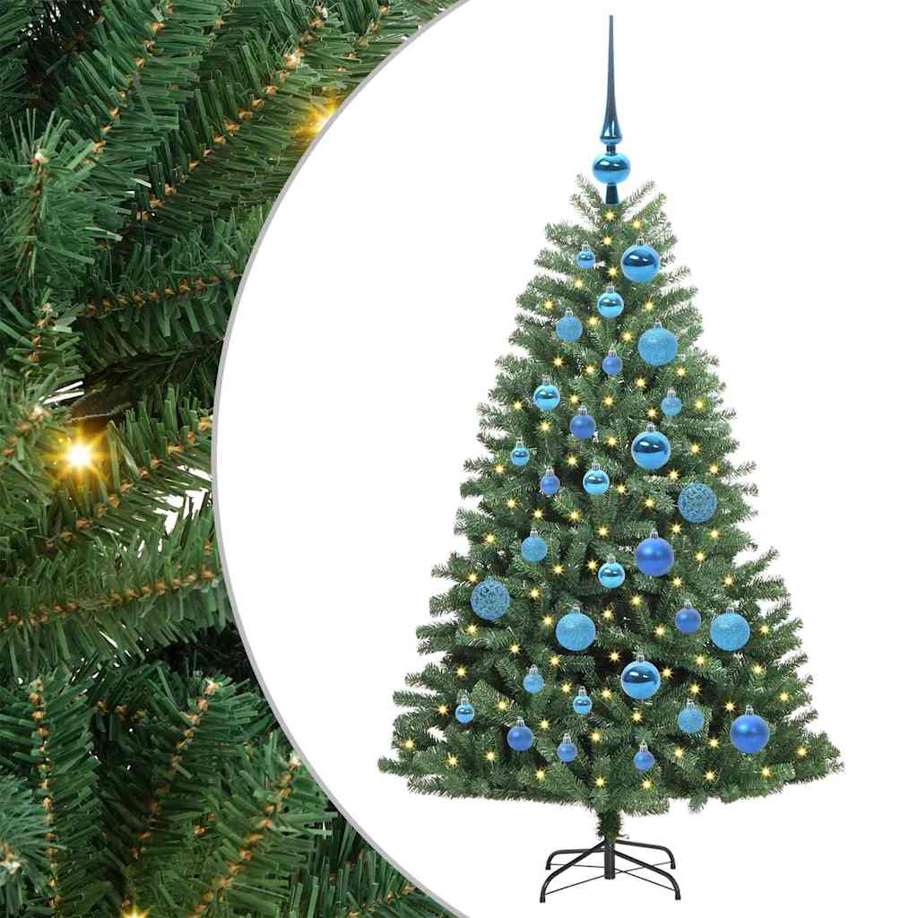 Vidaxx künstlicher klappbarer Weihnachtsbaum grün 120 cm PVC und Metall