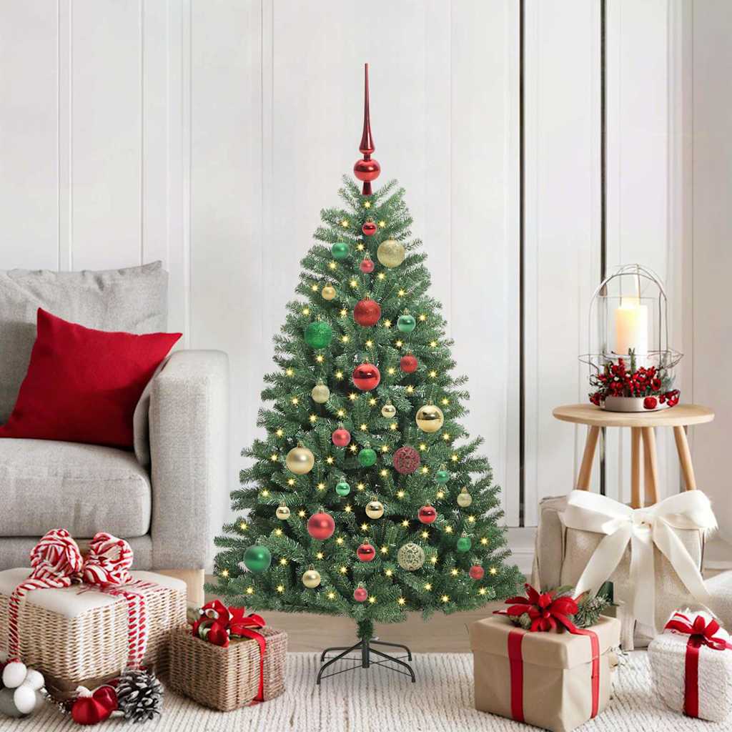 Vidaxx künstlicher klappbarer Weihnachtsbaum grün 120 cm PVC und Metall
