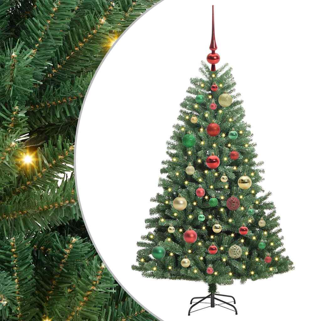 Vidaxx künstlicher klappbarer Weihnachtsbaum grün 120 cm PVC und Metall