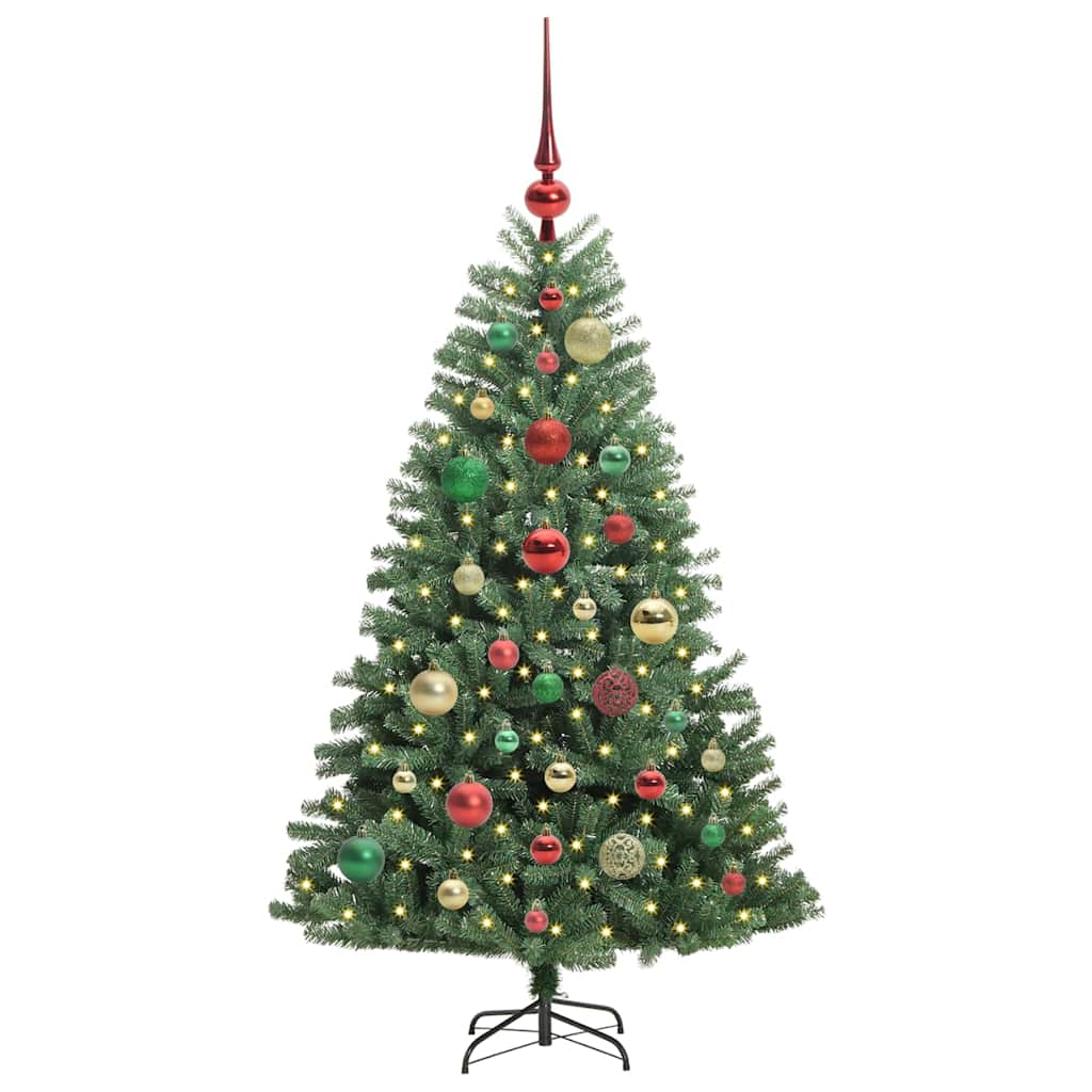 Vidaxx künstlicher klappbarer Weihnachtsbaum grün 120 cm PVC und Metall
