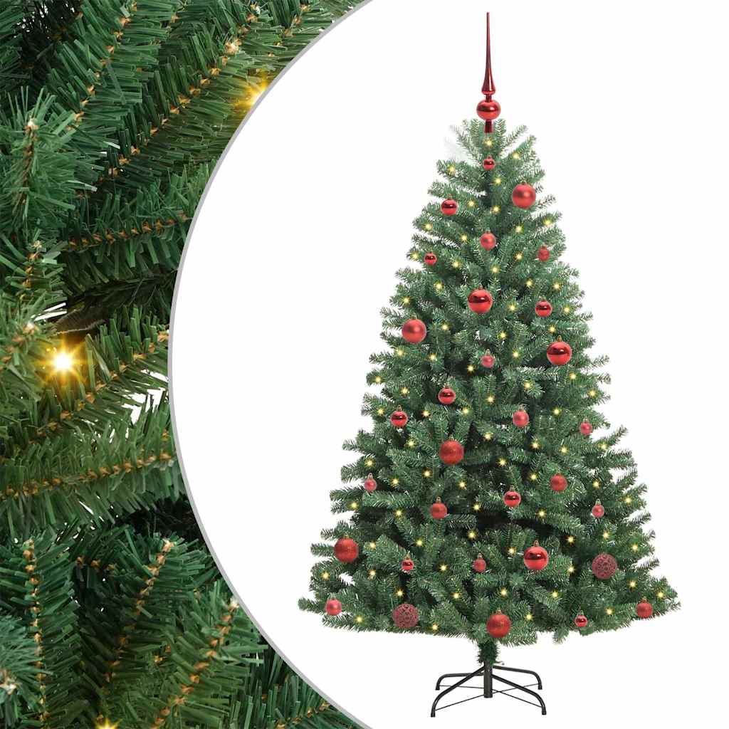 Vidaxx künstlicher klappbarer Weihnachtsbaum grün 150 cm PVC und Metall