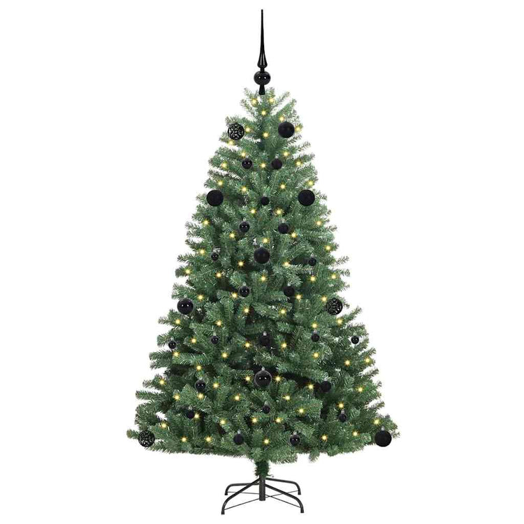 Vidaxx künstlicher klappbarer Weihnachtsbaum grün 150 cm PVC und Metall