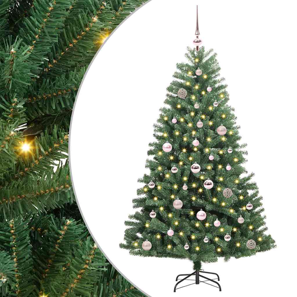 Vidaxx künstlicher klappbarer Weihnachtsbaum grün 150 cm PVC und Metall