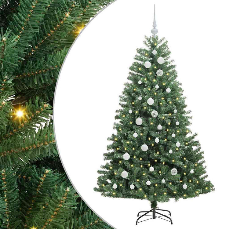 Vidaxx künstlicher klappbarer Weihnachtsbaum grün 150 cm PVC und Metall