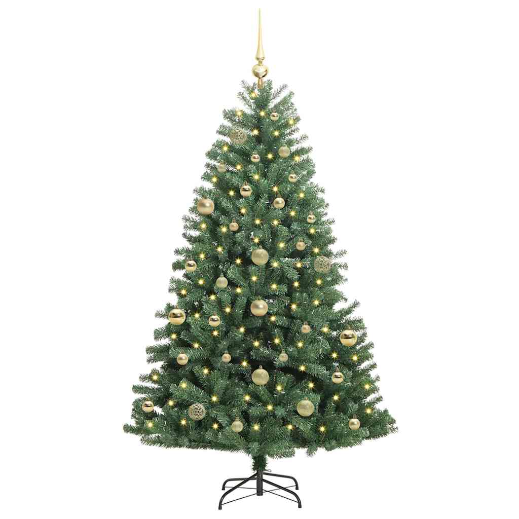 Vidaxx künstlicher klappbarer Weihnachtsbaum grün 150 cm PVC und Metall