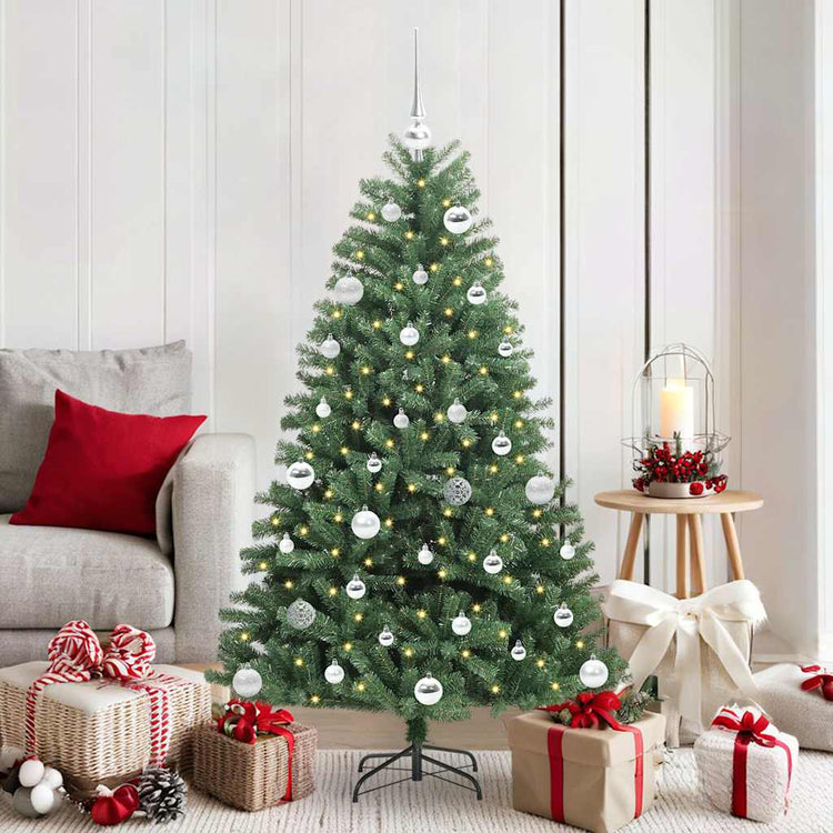Vidaxx künstlicher klappbarer Weihnachtsbaum grün 150 cm PVC und Metall