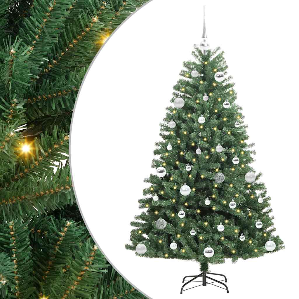 Vidaxx künstlicher klappbarer Weihnachtsbaum grün 150 cm PVC und Metall