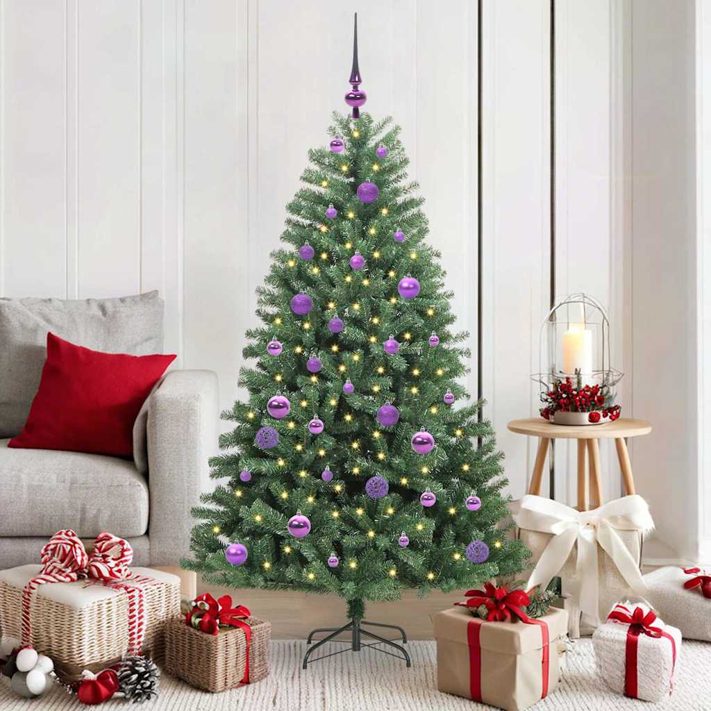 Vidaxx künstlicher klappbarer Weihnachtsbaum grün 150 cm PVC und Metall