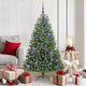 Vidaxx künstlicher klappbarer Weihnachtsbaum grün 150 cm PVC und Metall