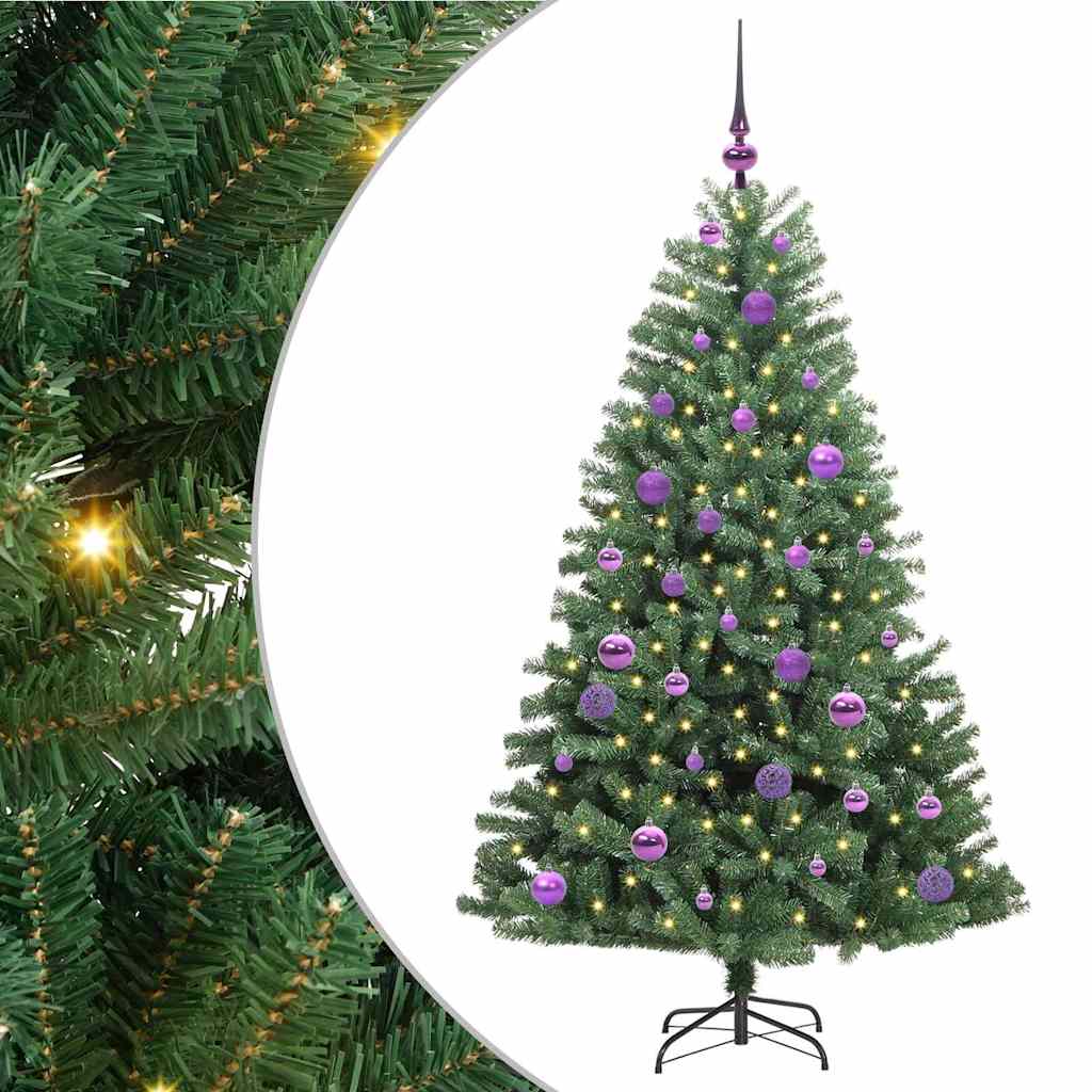 Vidaxx künstlicher klappbarer Weihnachtsbaum grün 150 cm PVC und Metall