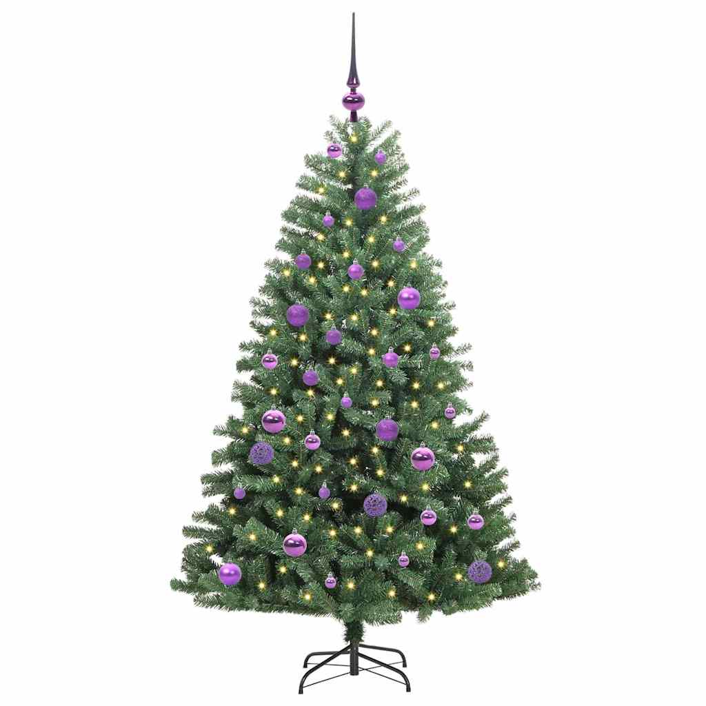 Vidaxx künstlicher klappbarer Weihnachtsbaum grün 150 cm PVC und Metall