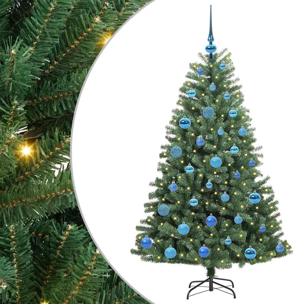 Vidaxx künstlicher klappbarer Weihnachtsbaum grün 150 cm PVC und Metall