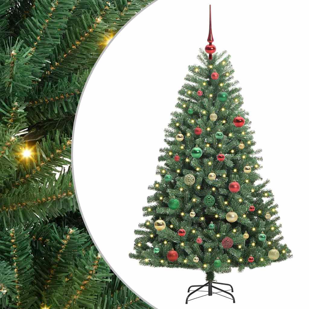 Vidaxx künstlicher klappbarer Weihnachtsbaum grün 150 cm PVC und Metall