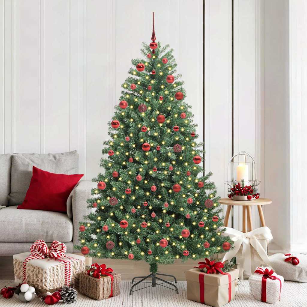Vidaxx künstlicher klappbarer Weihnachtsbaum grün 180 cm PVC und Metall