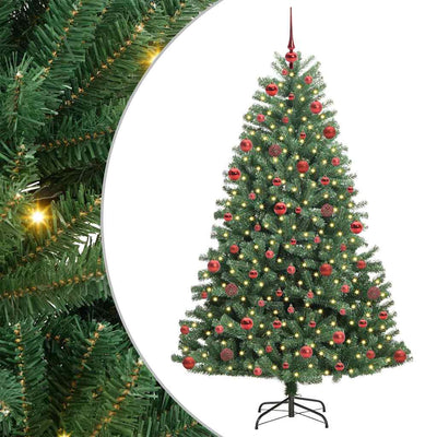 Vidaxx künstlicher klappbarer Weihnachtsbaum grün 180 cm PVC und Metall