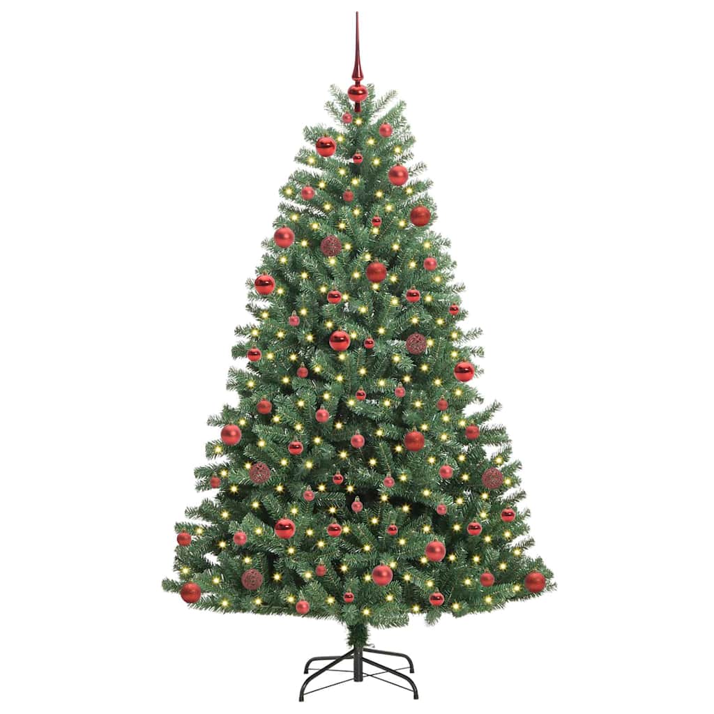 Vidaxx künstlicher klappbarer Weihnachtsbaum grün 180 cm PVC und Metall