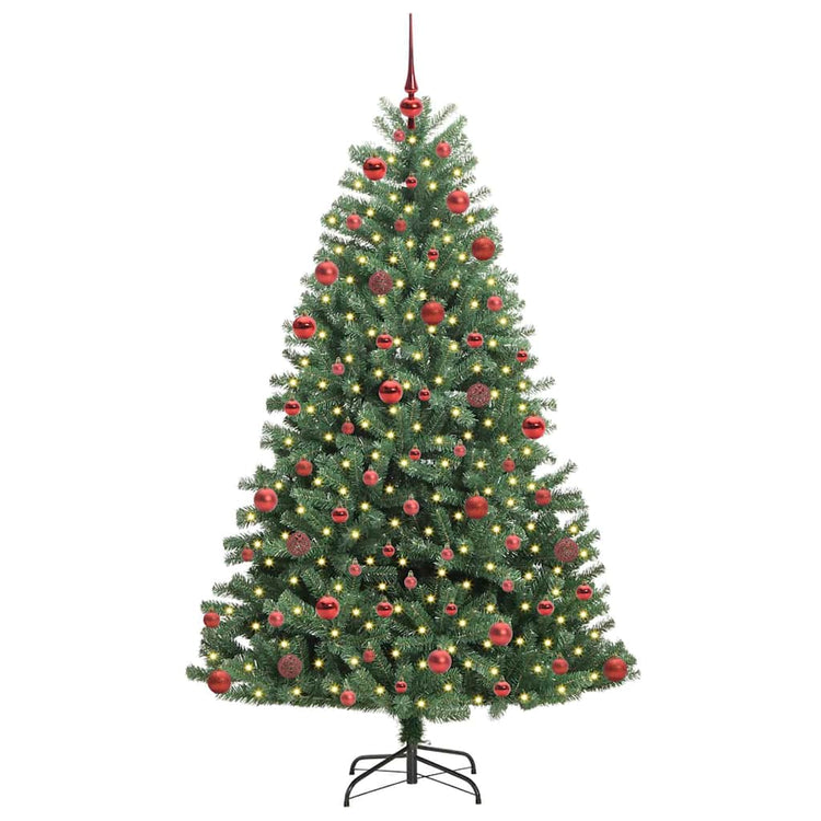 Vidaxx künstlicher klappbarer Weihnachtsbaum grün 180 cm PVC und Metall