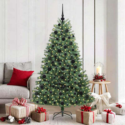 Vidaxx künstlicher klappbarer Weihnachtsbaum grün 180 cm PVC und Metall