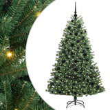 Vidaxx künstlicher klappbarer Weihnachtsbaum grün 180 cm PVC und Metall - afbeelding 2