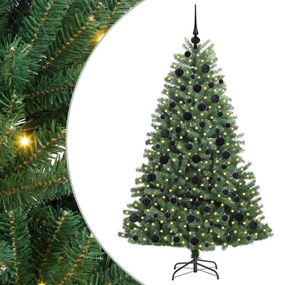 Vidaxx künstlicher klappbarer Weihnachtsbaum grün 180 cm PVC und Metall