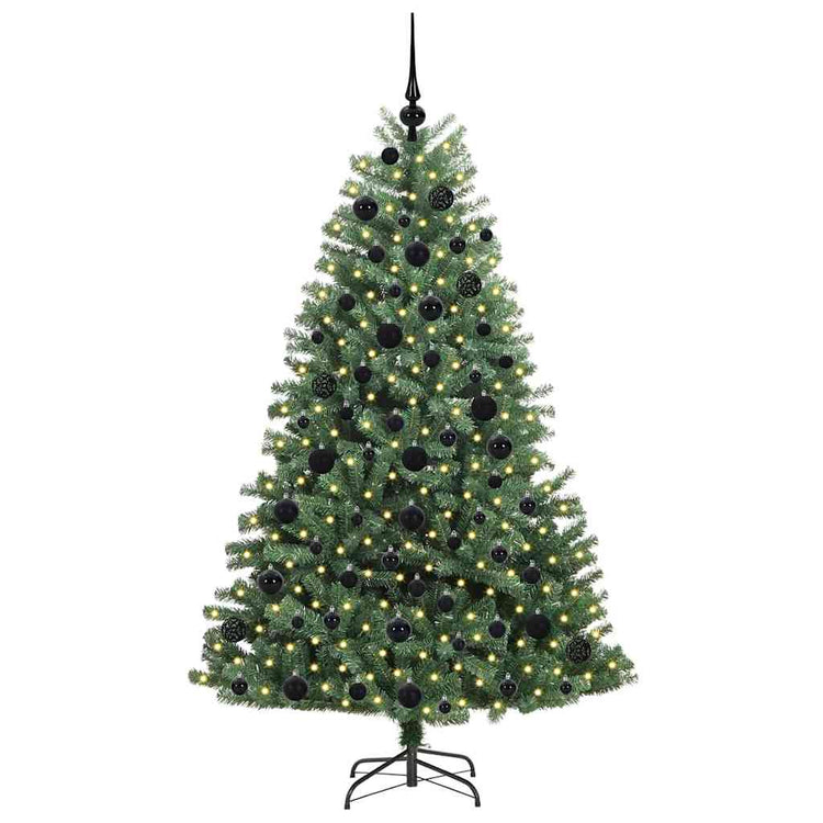 Vidaxx künstlicher klappbarer Weihnachtsbaum grün 180 cm PVC und Metall