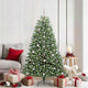 Vidaxx künstlicher klappbarer Weihnachtsbaum grün 180 cm PVC und Metall