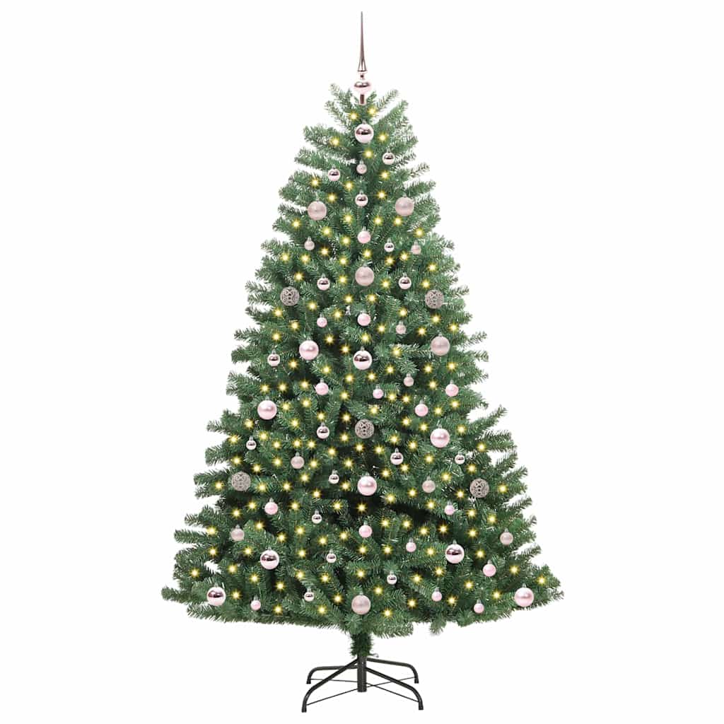 Vidaxx künstlicher klappbarer Weihnachtsbaum grün 180 cm PVC und Metall