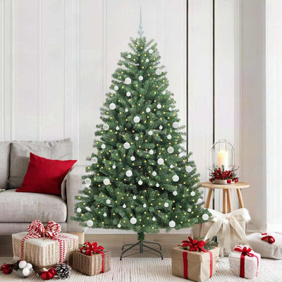 Vidaxx künstlicher klappbarer Weihnachtsbaum grün 180 cm PVC und Metall