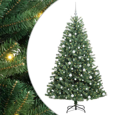 Vidaxx künstlicher klappbarer Weihnachtsbaum grün 180 cm PVC und Metall