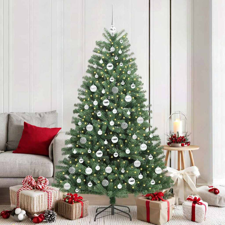 Vidaxx künstlicher klappbarer Weihnachtsbaum grün 180 cm PVC und Metall