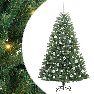 Vidaxx künstlicher klappbarer Weihnachtsbaum grün 180 cm PVC und Metall