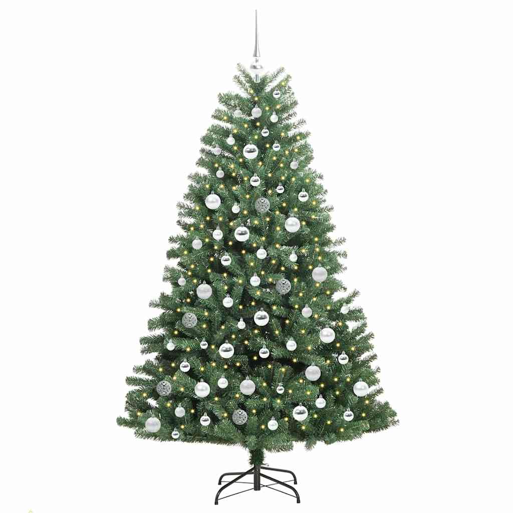 Vidaxx künstlicher klappbarer Weihnachtsbaum grün 180 cm PVC und Metall