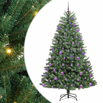 Vidaxx künstlicher klappbarer Weihnachtsbaum grün 180 cm PVC und Metall