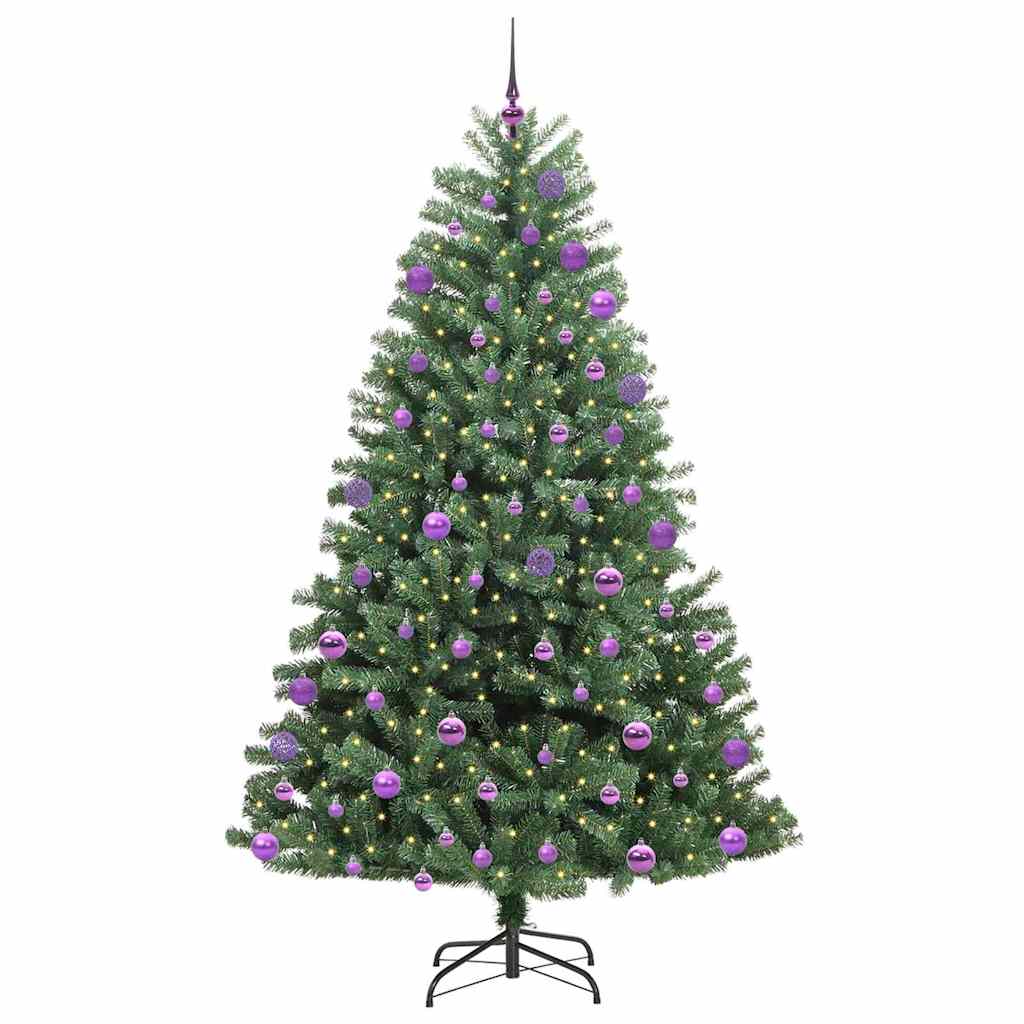 Vidaxx künstlicher klappbarer Weihnachtsbaum grün 180 cm PVC und Metall