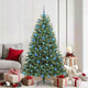 Vidaxx künstlicher klappbarer Weihnachtsbaum grün 180 cm PVC und Metall