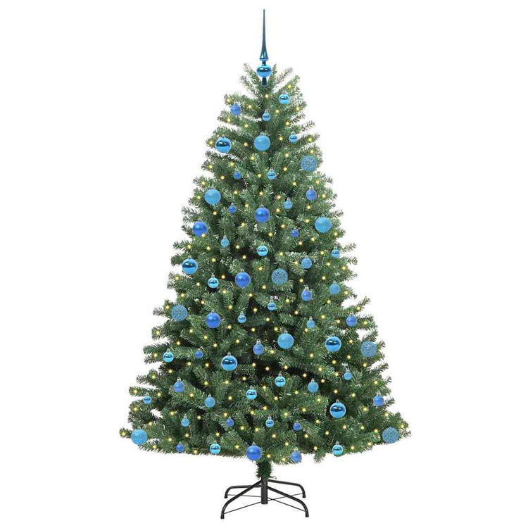 Vidaxx künstlicher klappbarer Weihnachtsbaum grün 180 cm PVC und Metall