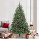Vidaxx künstlicher klappbarer Weihnachtsbaum grün 210 cm PVC und Metall
