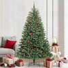 Vidaxx künstlicher klappbarer Weihnachtsbaum grün 210 cm PVC und Metall