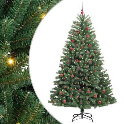 Vidaxx künstlicher klappbarer Weihnachtsbaum grün 210 cm PVC und Metall