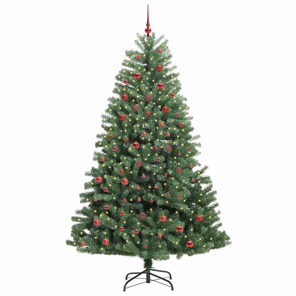 Vidaxx künstlicher klappbarer Weihnachtsbaum grün 210 cm PVC und Metall