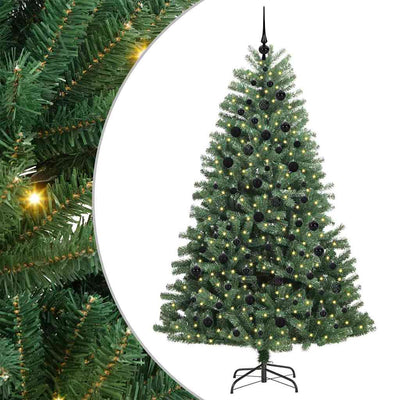 Vidaxx künstlicher klappbarer Weihnachtsbaum grün 210 cm PVC und Metall