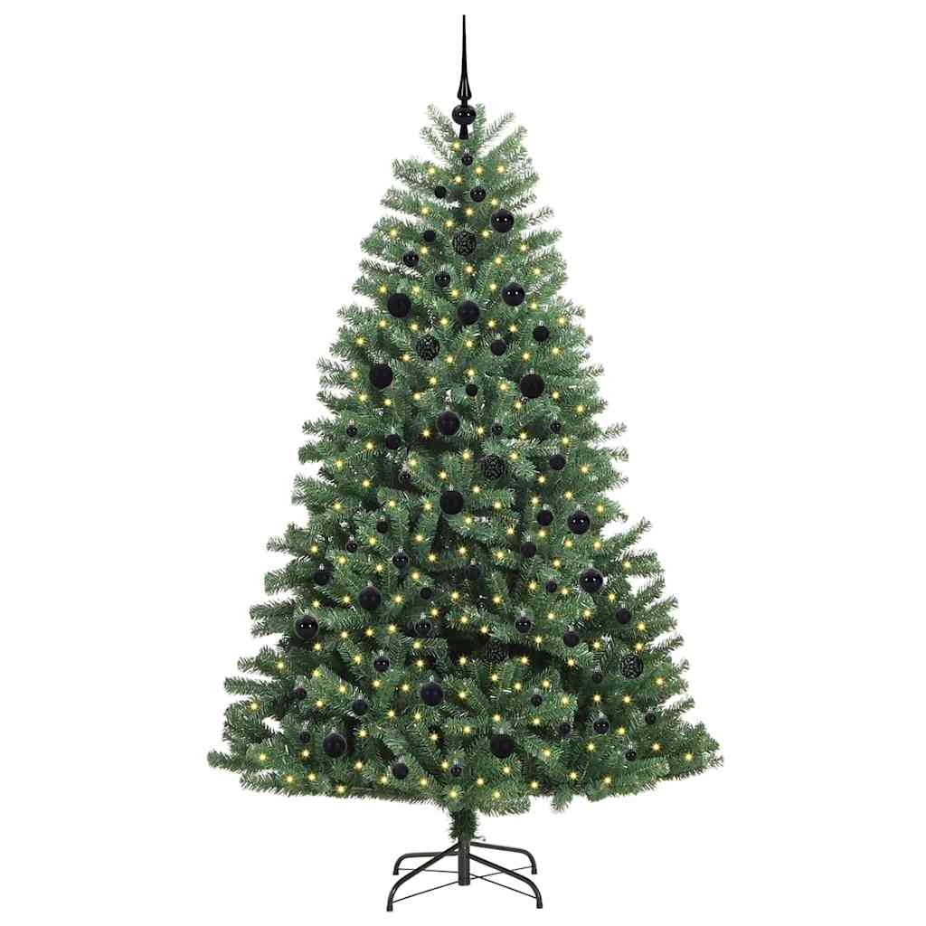 Vidaxx künstlicher klappbarer Weihnachtsbaum grün 210 cm PVC und Metall