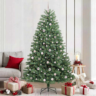 Vidaxx künstlicher klappbarer Weihnachtsbaum grün 210 cm PVC und Metall