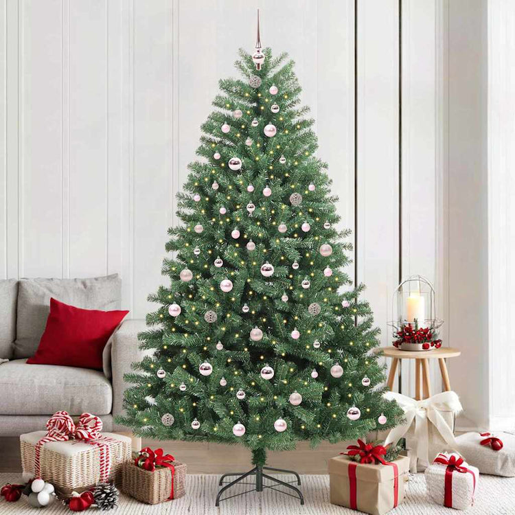 Vidaxx künstlicher klappbarer Weihnachtsbaum grün 210 cm PVC und Metall