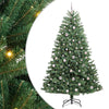Vidaxx künstlicher klappbarer Weihnachtsbaum grün 210 cm PVC und Metall